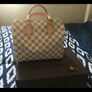 Louis Vuitton Speedy 25 in Damier Azur